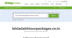 Desktop Screenshot of lehladakhtourpackages.co.in